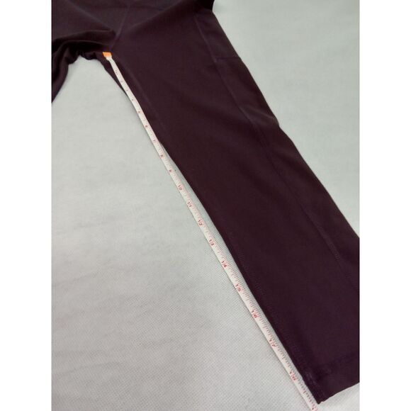 Zyia Active sz 4 purple yoga workout leggings capri stretch active wear - Picture 11 of 13